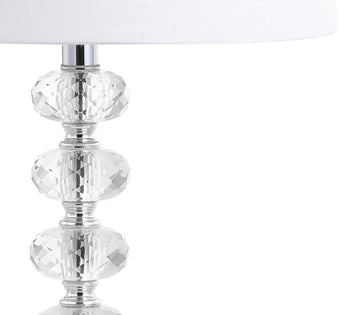 Kevin 22" Glass/Metal LED Table Lamp - JONATHAN Y